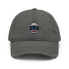 BOTZ™ Smile Distressed Dad Hat In Grey